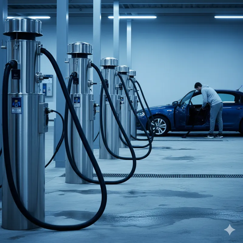 Estação de aspiração industrial